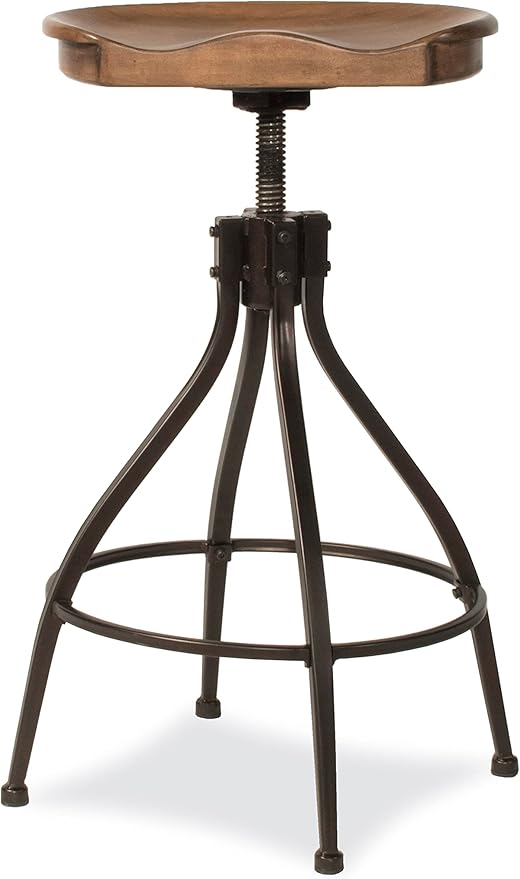 Bar Stool - Silverton Bar Stool with Open Lattice - Hillsdale Furniture - 4734-830, Brown