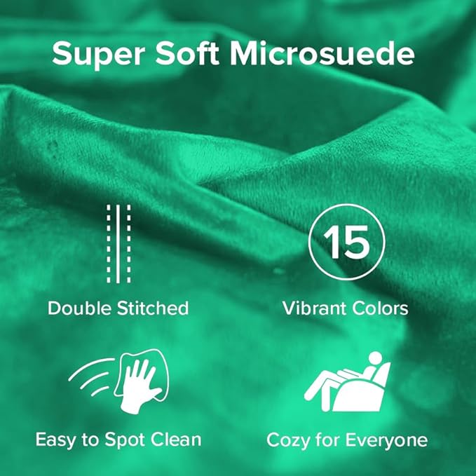 Sofa Sack Bean Bag Chair - Plush, Ultra Soft - Memory Foam Bean Bag Chair with Microsuede Cover - Stuffed Foam Filled Furniture and Accessories for Dorm Room 5 Feet - Aqua Marine