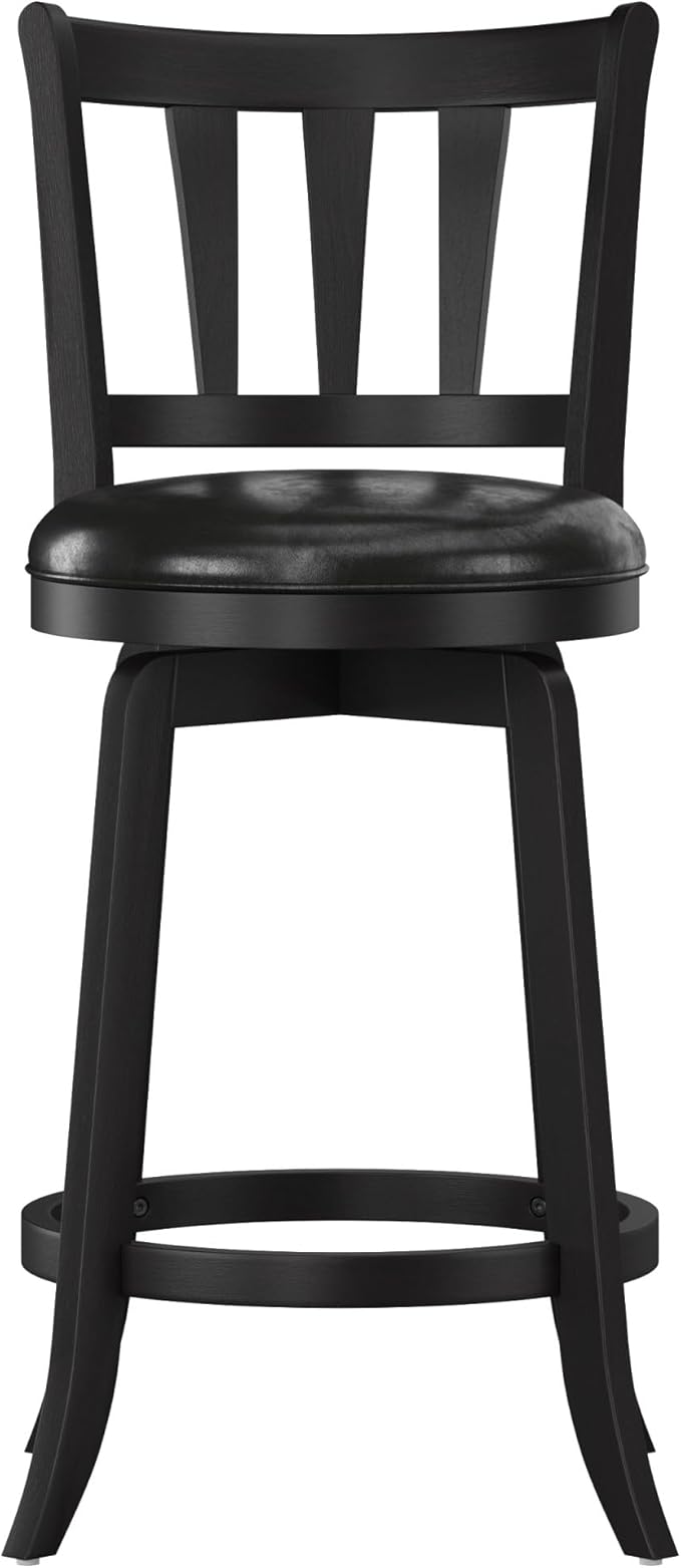 Hillsdale Presque Isle Swivel Stool, Counter Height, Black