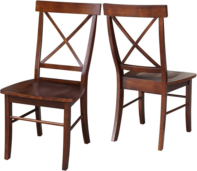 International Concepts X-Back Chair, Espresso