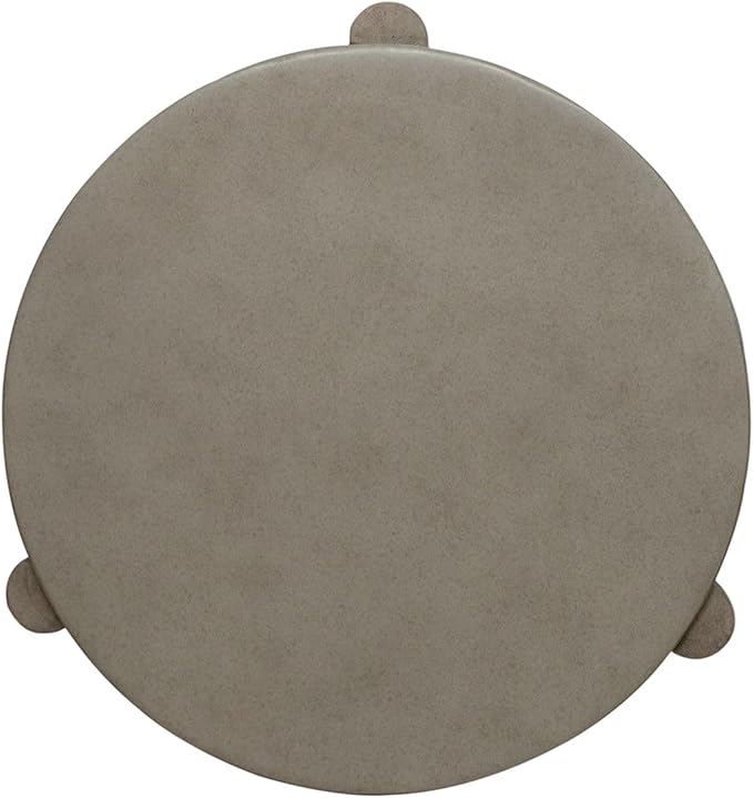 Liberty Furniture Affinity Chairside Table for Living Room - Dusty Taupe Faux Concrete Tops