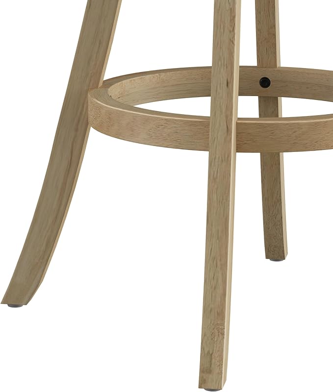 Hillsdale Fairfox 30.5" Wood Swivel Bar Height Stool, Natural