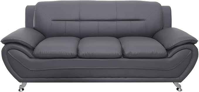 Container Furniture Direct Michael Sofa and Chair Set, Gray