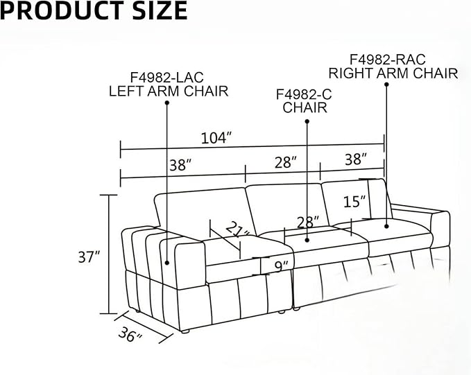 Sectional Couches for Living Room, Comfy Cloud Couch Loveseat Sofa with Deep Seats, Lounge Modern Living Room Furniture for Small Space, Dark Grey