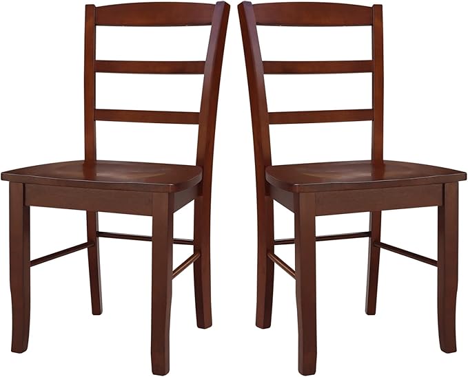 International Concepts Madrid Ladder Back Chair, Espresso