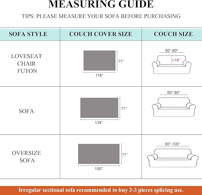 STACYPIK Green Geometric Couch Cover Boho Sofa Cover for Sectional Non-Silp Sofa Covers for Dogs Reversible Beige Couch Cover Loveseat Cover L Shaped Furniture Protector for 3 Cushion Couch-71X134IN