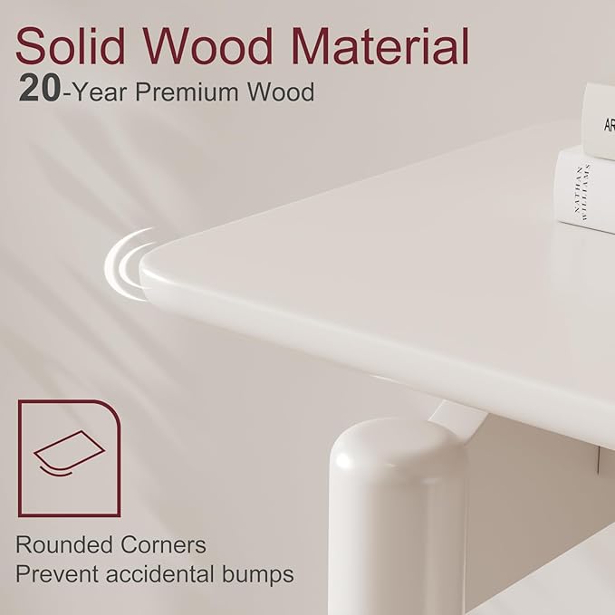 Wood Console Table Walnut Entryway Table, Thin Console Table, Sofa Tables for Living Room (39.4'')