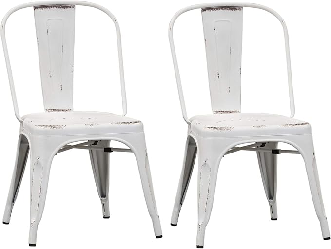 Liberty Furniture Industries Bow Back Side Chair - Antique White-Set of 2