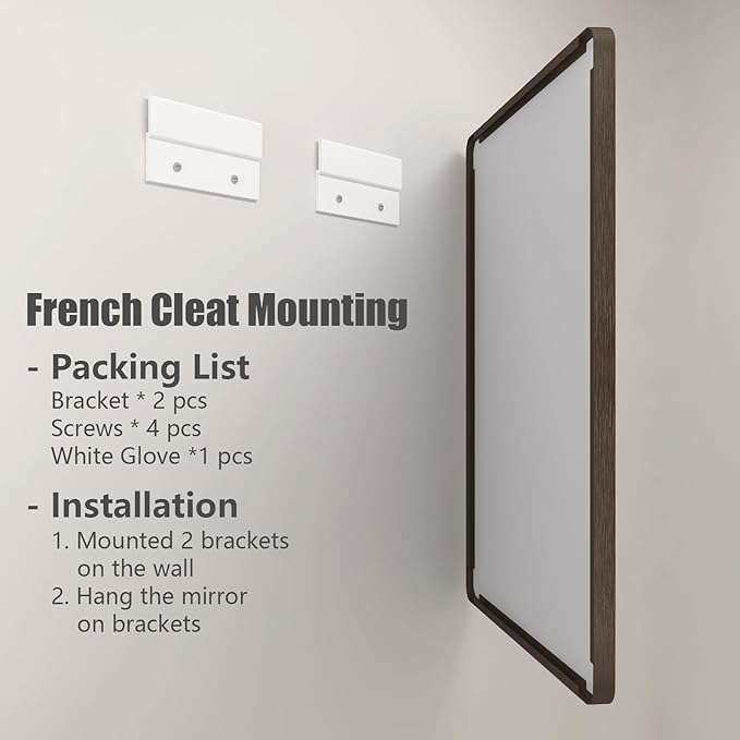 55x40 Inch Bronze Bathroom Mirror, Brushed Bronze Metal Frame Mirrors for Wall, Rounded Rectangle Bronze Mirror for Vanity,Farmhouse, Bedroom, Anti-Rust (Horizontal/Vertical)