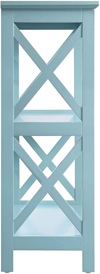 Convenience Concepts Oxford 3 Tier Bookcase, Sea Foam
