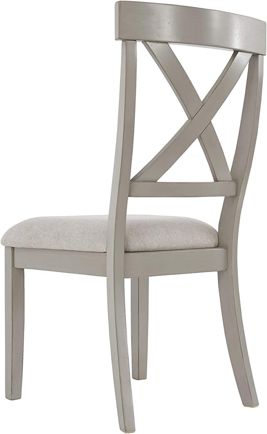 Signature Design by Ashley Parellen Modern Farmhouse Upholstered Dining Chair, Set of 2, Gray