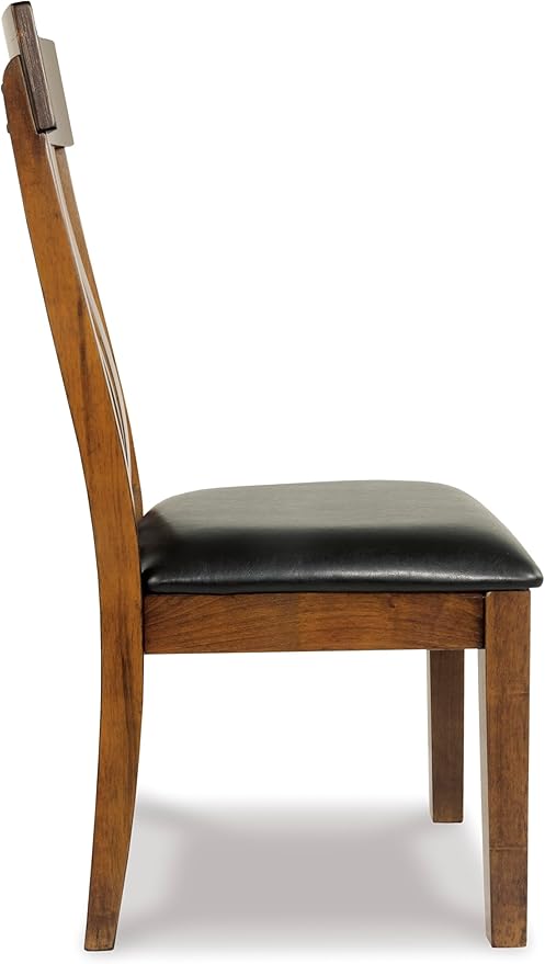 Signature Design by Ashley Ralene Rake Back 19" Dining Room Chair 2 Count, Medium Brown