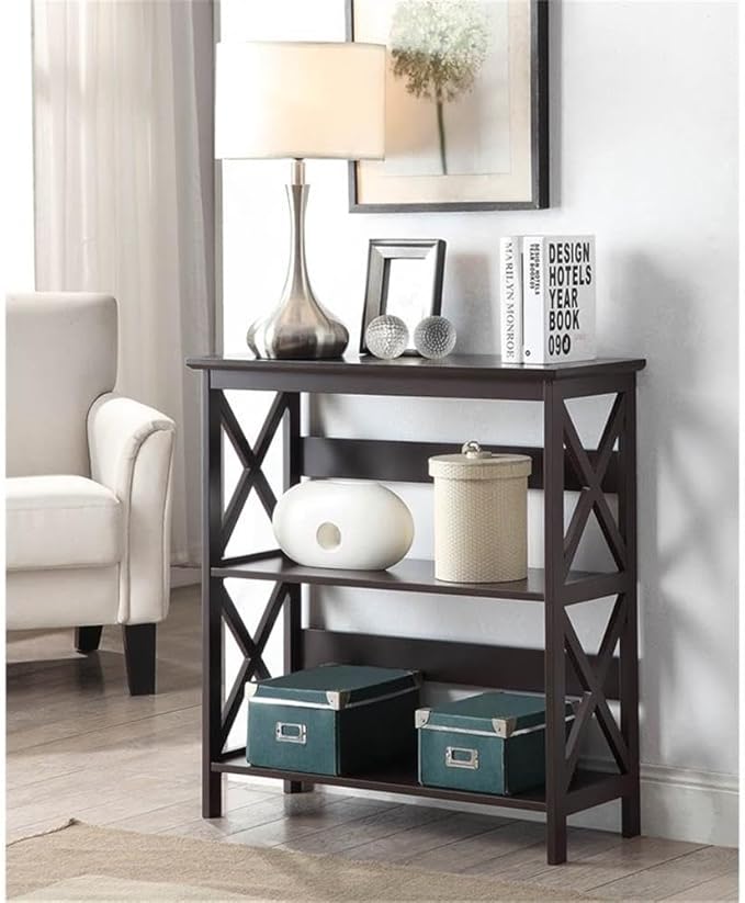Convenience Concepts Oxford 3 Tier Bookcase, Espresso