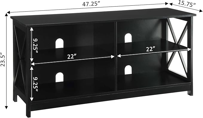 Convenience Concepts Oxford TV Stand, Black