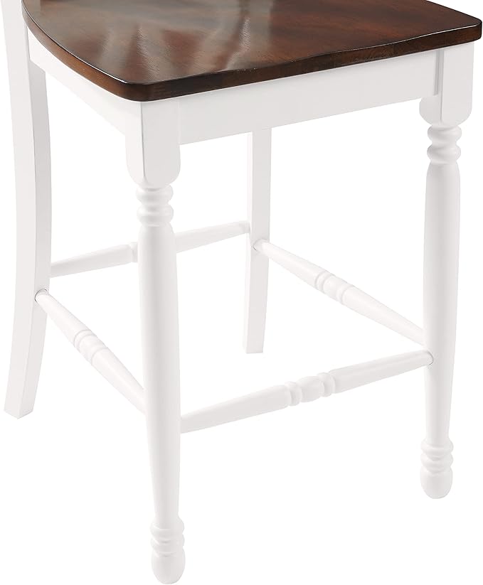 Crosley Furniture Shelby Wood X Back Counter Height Bar Stools Set of 2