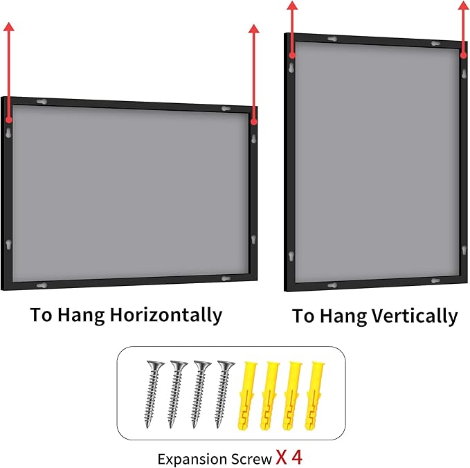 YIROMAN Bathroom Mirror for Wall 48"x48", Large Matte Black Bathroom Mirror with Metal Frame, Square Vanity Mirror with Right Angles, Wall Mirror Hangs Horizontal or Vertical, Shatterproof