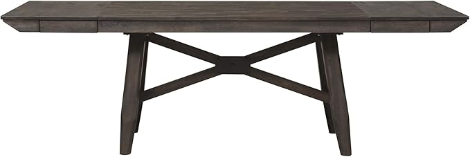 LIBERTY FURNITURE INDUSTRIES, INC. Double Bridge Optional 6 Piece Trestle Table Set