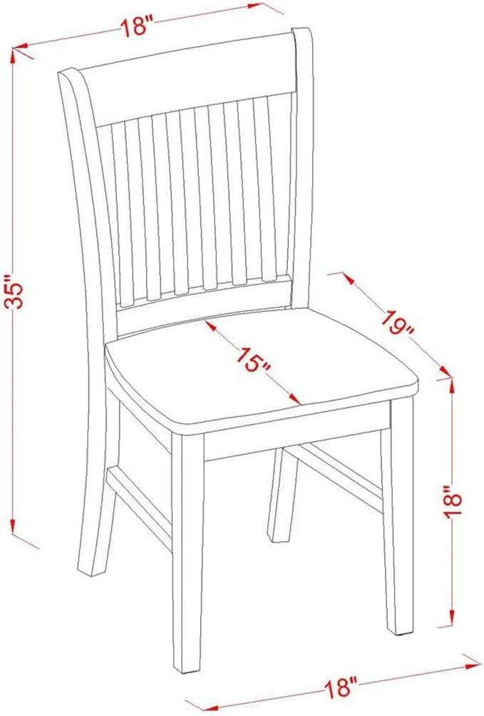 East West Furniture SHNO5-LWH-W 5 Piece Kitchen Table & Chairs Set Includes a Round Dining Room Table with Pedestal and 4 Solid Wood Seat Chairs, 42x42 Inch, Linen White