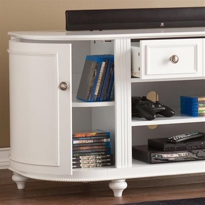 SEI Furniture Dandridge TV/Media Stand - White