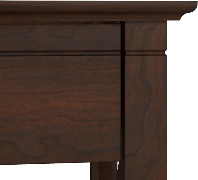 Bush Furniture Key West Writing Desk for Home Office in Bing Cherry 48W Small Modern Farmhouse Table