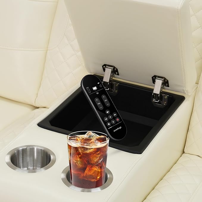 PU Leather Power Wall Hugger Chair Double Reclining Sectional Sofa 2-Seater Loveseat Couch with Center Storage Console & Armrests, USB Port, 4 Cup Holders and LED for Living Room RV Theater Seating
