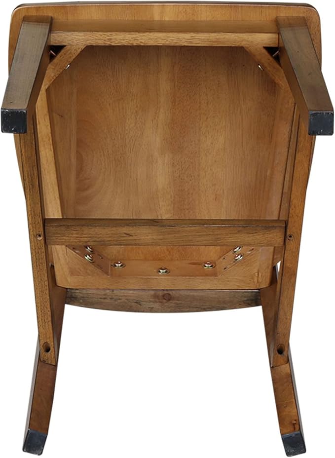 Set of Two San Remo SplatBack Dining Chairs, Pecan