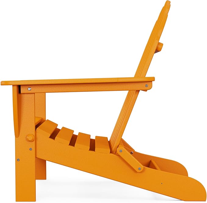 POLYWOOD AD5030TA Classic Folding Adirondack, Tangerine