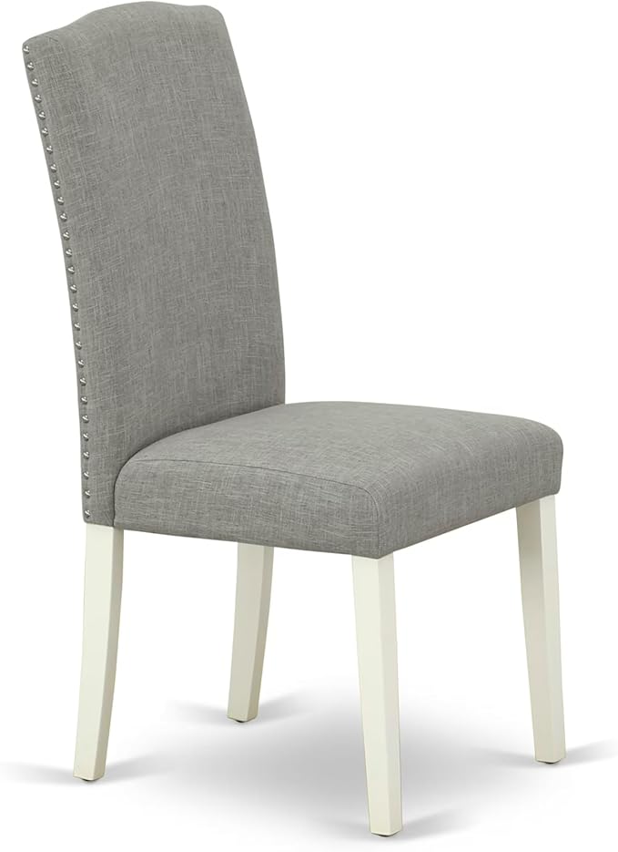East West Furniture V027EN257-5 5 Piece Dining Set Includes a Rectangle Dining Room Table with V-Legs and 4 Pond Faux Leather Upholstered Chairs, 40x72 Inch, Multi-Color