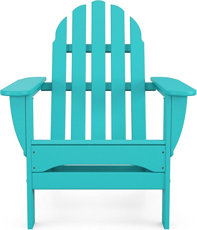 POLYWOOD AD5030AR Classic Folding Adirondack Chair, Height: 35.00" - Width: 29" - Depth: 35.00", Aruba