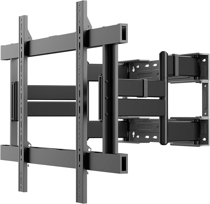 Full Motion TV Wall Mount for 55-120 Inch TVs,308Lbs Heavy Duty,Ultra-Slim 8 Articulating Arms,Tilt, Swivel & Extension,Preassembled,Avoid sockets,Max VESA 850x600,Fits 16-24" Studs,XL-DY867