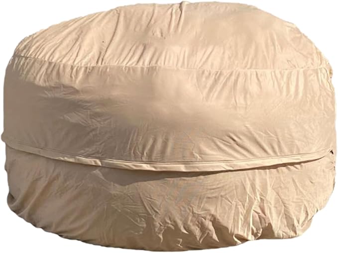Reusable Beanbag Chair Inner Lining Cover for Pack Bean Filler EPP EPS Shredded Memory Foam and Wash Needs, 7FT