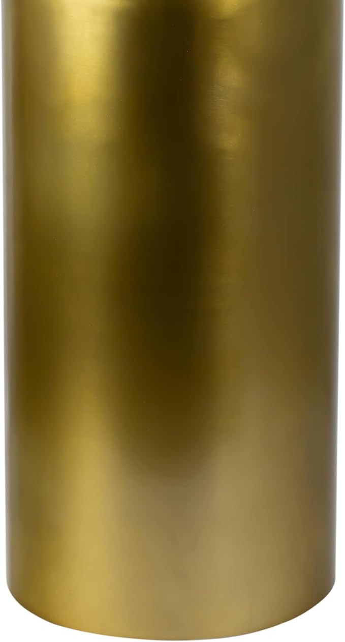 JONATHAN Y END1008B Miles 22.75" Mid-Century Modern Metal Sleek Cylinder Drink Table, Gold for Living Room, Bedroom, Office, Bathroom