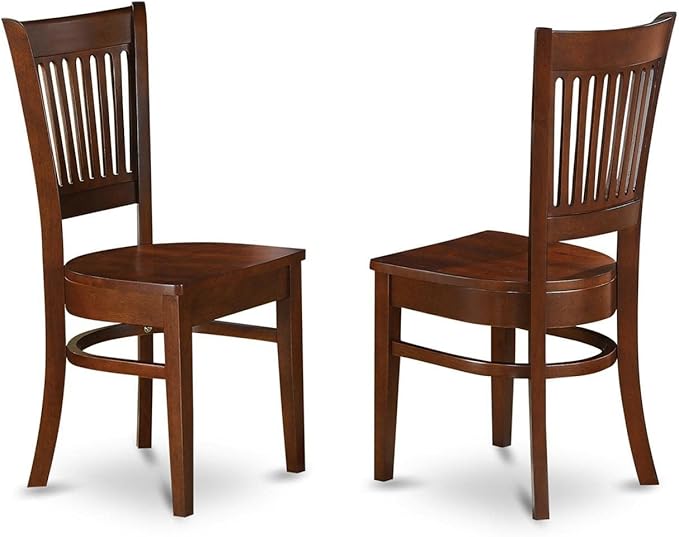 East West Furniture DLVA3-ESP-W 3 Piece Dinette Set for Small Spaces Contains a Round Dining Table with Dropleaf and 2 Dining Room Chairs, 42x42 Inch, Espresso