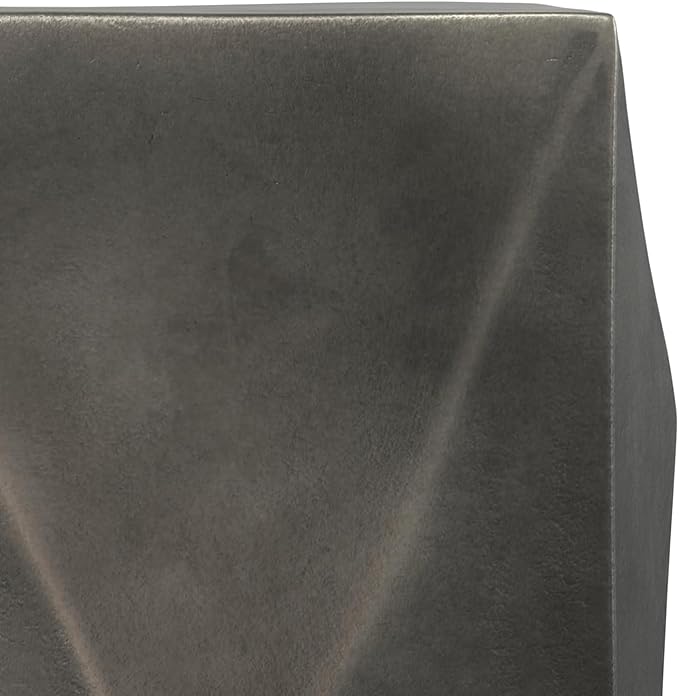 SIMPLIHOME Danner Metal Side Table in Graphite, 14-inch Round, Cast Aluminum for Living Room, Bedroom, Office, Compact Modern Design, Fully Assembled