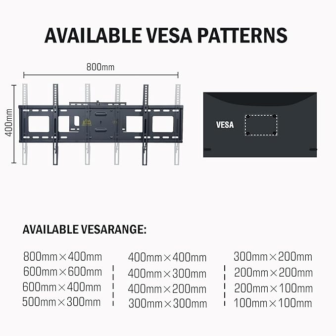 FORGING MOUNT Long Extension TV Mount, Heavy Duty Dual Arm Full Motion TV Wall Mount Bracket with 43 inch Long Arm,Fits 50 to 90 Inch LCD, OLED 4K Flat/Curve TVs, Holds up to 165 lbs,VESA800x400mm