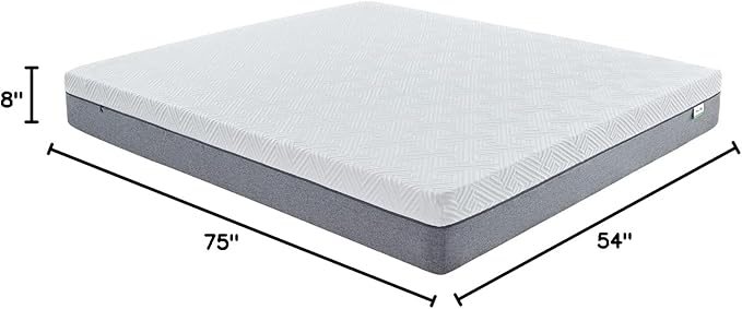 Novilla Full Size Mattress, 8-Inch Gel Memory Foam Mattress for Pressure Relief, Enhanced Support & Plush Comfort, Full Bed in a Box, Bliss