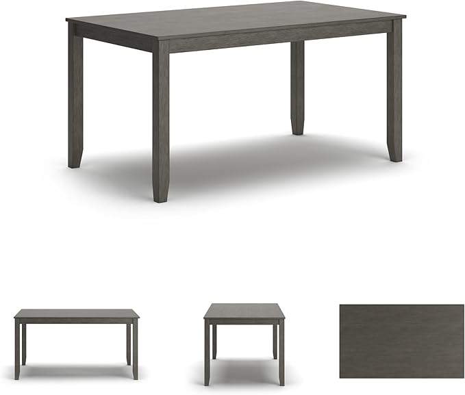 Signature Design by Ashley Caitbrook Rustic 7 Piece Dining Set, Include Table and 6 Chairs, Gray