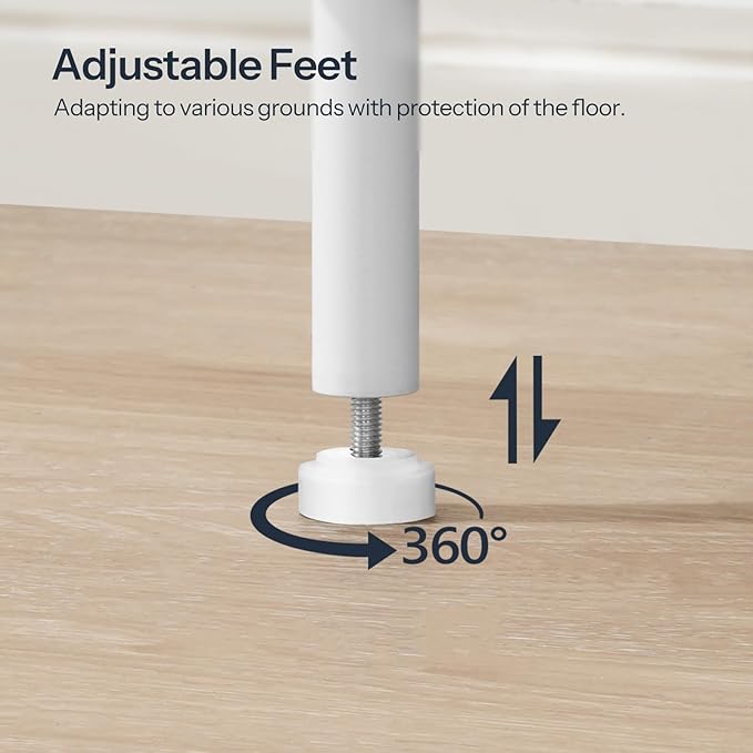 HOOBRO Side Table with Charging Station, End Table with USB Ports and Outlets, Nightstand with 2-Layer Storage Shelves for Small Spaces, Living Room, Bedroom, White WW09UBZ01