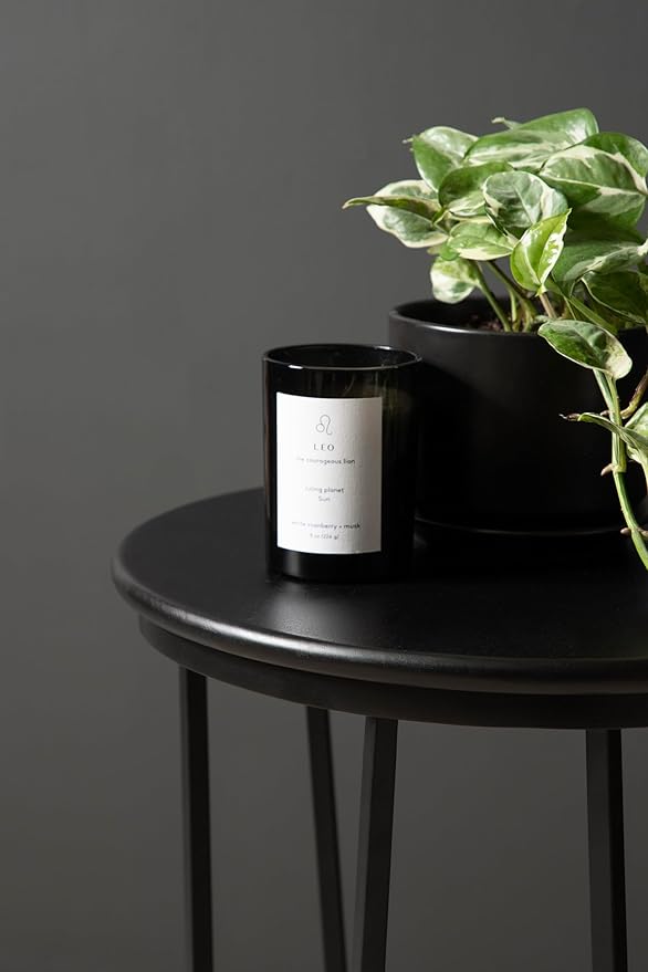 Kate and Laurel Solvay Round Metal and Wood Side Table; 16 x 16 x 24; Black; Modern Bedroom Nightstand Table with Solid Mango Wood Tabletop and Iron Base