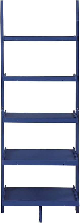 Convenience Concepts American Heritage Bookshelf Ladder, Cobalt Blue