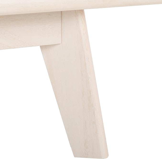 SAFAVIEH ESMA TV Stand for up to 65" Flatscreen – Bleached White, Sliding Doors with Interior Storage, Entertainment Media Console (MED9640C)