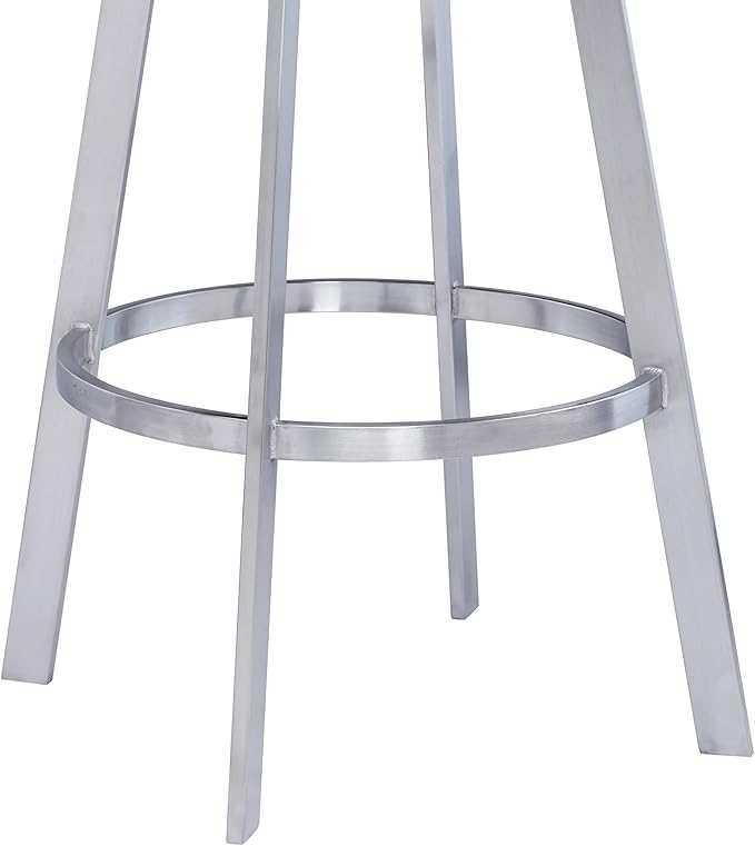 Saturn Bar Stool, 26" Counter Height, Gray