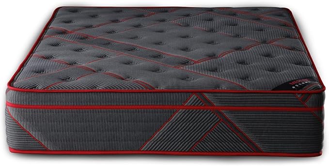 Ottomanson King 13" Luxury Black Eurotop Mattress - Medium-Firm Hybrid Comfort - Made in USA - Premium Quilted Cover - Fiberglass-Free - Bed in a Box