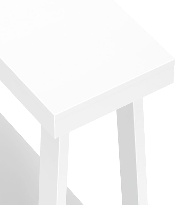 Plank+Beam Solid Wood Console Table with Storage, 46.25 Inch, Sofa Table with Shelf, Narrow Entryway Table for Hallway, Behind The Couch, Living Room, Foyer, Easy Assembly, White