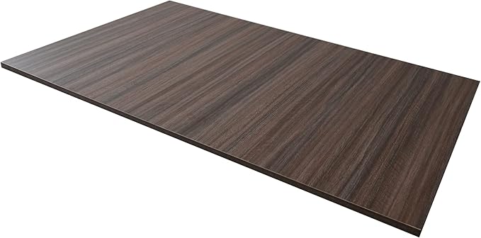 Kaboon Universal Tabletop 47.25"x30", Solid One-Piece Melamine Table Top, Double Desk L-Desk DIY, Home and Office,Eucalyptus