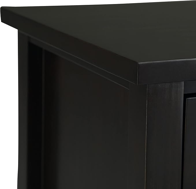 SIMPLIHOME Warm Shaker SOLID WOOD 24 Inch Wide Transitional Bedside Nightstand Table in Hickory Brown, For the Living Room and Bedroom