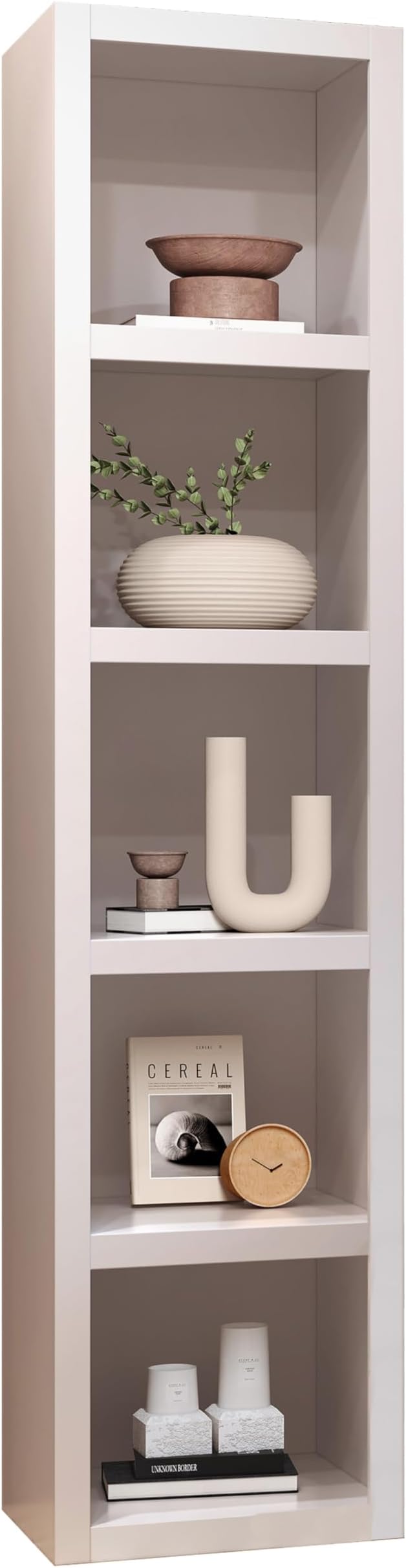 Oakland Living White 84-in Tall Wooden Bookcase Shelf