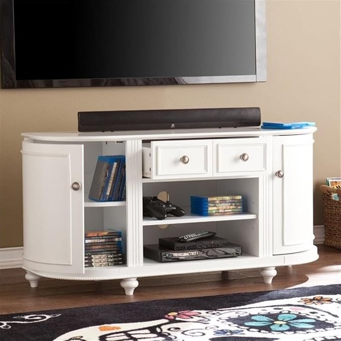 SEI Furniture Dandridge TV/Media Stand - White