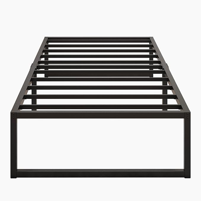 14 Inch Twin XL Bed Frames Heavy Duty Sturdy Metal Platform Bed Frame No Box Spring Needed, Noise Free, Easy Assembly, Black
