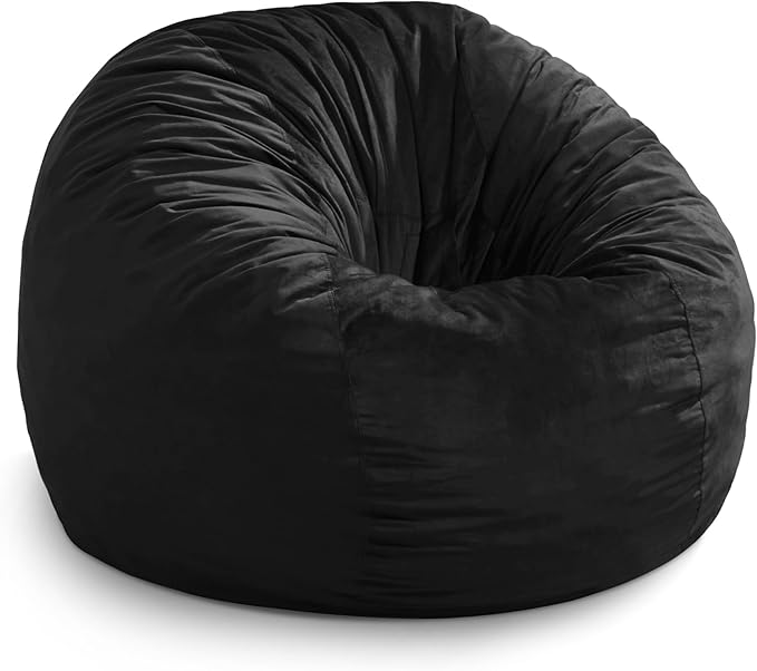Hobestluk 5FT Bean Bag Chair Giant Bean Bag Chairs for Adults Large Bean Chairs with Removable Cover, Beanbag Chair with Filler, Adult Bean Bag Chairs for Living Room, Bedroom